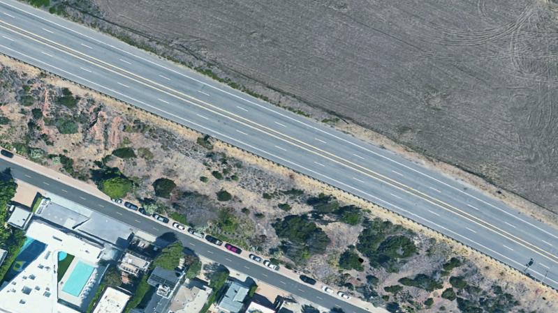 Type 5: 4 lanes center turn lane parking on both sides no buildings on either side Examples: Trancas Canyon Road to west city limits Puerco Canyon Road to Sea Vista Drive. The following show possible cross sections. We d like to know which of these you prefer.